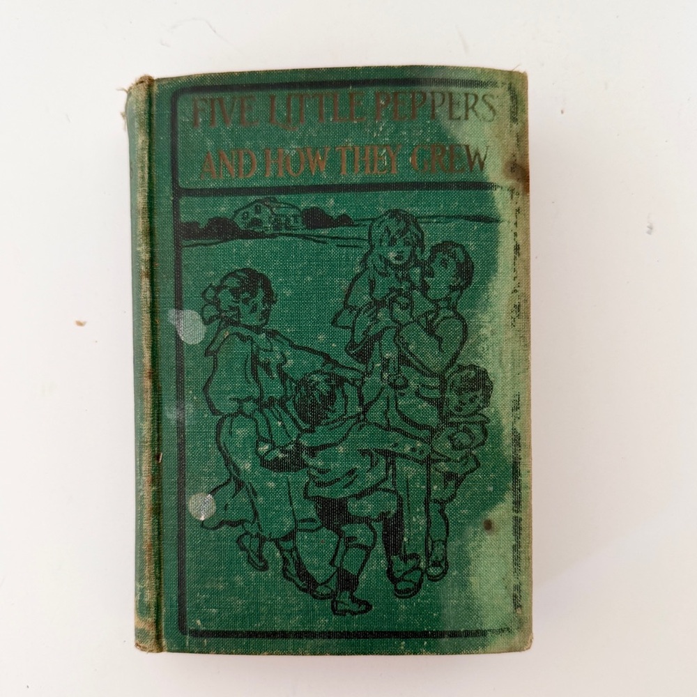 1909 Five Little Peppers and How They Grew‎ By Margaret Sidney Antique HC Book
